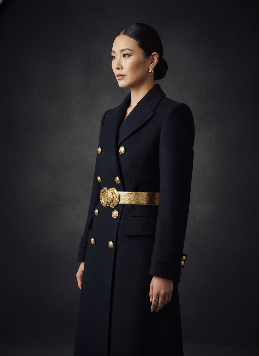 ダブルブレストコート